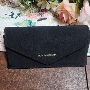 Dolce & Gabbana Black Envelope Clutch Sunglasses Case